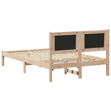 Bed Frame with Upholstered Headboard Taupe 120 x 200 cm 878262