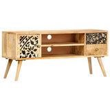 TV Cabinet 100x30x45 cm Solid Mango Wood 247999