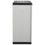 Garden Cabinet Grey and Black PVC and Polypropylene Medium 340981