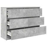 Sideboard Concrete Grey 100x35x76 cm Engineered Wood 3328501