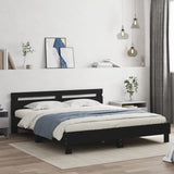Bed Frame without Mattress Black 160x200 cm 3207407