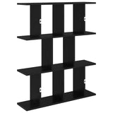 Wall Shelf Black Oak 102 x 20 x 96 cm Engineered Wood 8012213