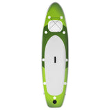 Inflatable Stand Up Paddle Board Set Green 360x81x10 cm 93391