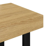 ZNTS Coffee Table Light Brown and Black 90x45x40 cm MDF and Iron 286099