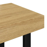 ZNTS Coffee Table Light Brown and Black 90x45x40 cm MDF and Iron 286099