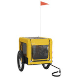 Pet Bike Trailer Yellow and Black Oxford Fabric&Iron 93924