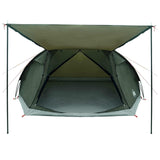 Cabin Tent with Roof Army green 8-Person Polyester and Steel 42028590