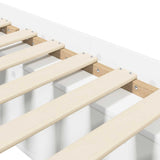 Bed Frame with Storage White 80 x 200 cm Engineered Wood 3429517