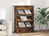 Magazine Rack Smoked Oak 70 x 41 x 126 cm Engineered Wood 899531