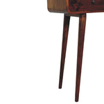 Chestnut Curved Hallway Table IN3605