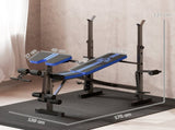 Adjustable Weight Bench with Leg Extension, Barbell Rack, Preacher Curl Pad, Butterfly, T3398P349195