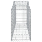 Arched Gabion Baskets 9 pcs 200x50x80/100 cm Galvanised Iron 3145626