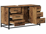 Bathroom Cabinet Old Wood 80 x 33 x 60 cm Engineered Wood 883631