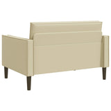 XXL Armchair Cream Faux Leather 42043530