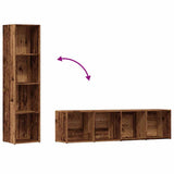 Book Cabinet Old Wood 36x30x143 cm Engineered Wood 855776