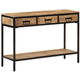 Console Table 100x35x70 cm Solid Rough Wood Mango 374077