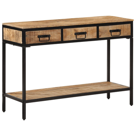 Console Table 100x35x70 cm Solid Rough Wood Mango 374077
