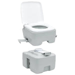 Portable Camping Toilet Grey 41.5 x 36.5 x 42 cm 42001427