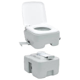 Portable Camping Toilet Grey 41.5 x 36.5 x 42 cm 42001427