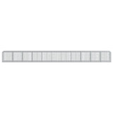 Gabion Basket with Cover 1100x100x100 cm Galvanised Iron 3295210