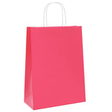 Paper Bags 250 pcs with Handles Pink 26x12x35 cm 4101674