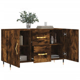 Sideboard Smoked Oak 100x36x60 cm Engineered Wood 828153