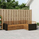 Outdoor Sofa Set 4 pcs Natural 255.5 x 176.5 x 73 cm 3383302