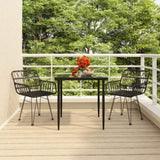 Garden Dining Set Black 3157852