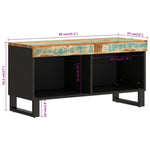 TV Cabinet 85x33x43.5 cm Solid Wood Reclaimed 352895