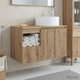 Bathroom Furniture Set 2 pcs Artisan Oak Engineered Wood 3404113