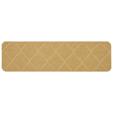 Stair Mats 15 pcs 76 x 20 cm Beige Polyester Rectangular 42054647