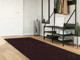 Rug Runner MARSA Anthracite 80 x 350 cm Polyester and PVC 42023171