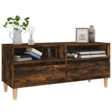 TV Cabinet Smoked Oak 100x34.5x44.5 cm Engineered Wood 831898