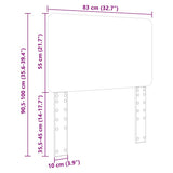 Headboard Black Oak Engineered wood 887935