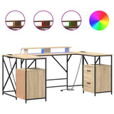 Desk with Drawer Sonoma Oak 182 x 101 x 87.5 cm Engineered Wood 3376137
