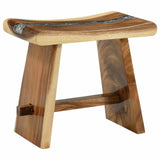 Shower Stool Natural 50 x 30 x 44 cm Solid Suar Wood 42015924