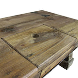 ZNTS Coffee Table Mixed Recycled Wood 90x50x35 cm 244500