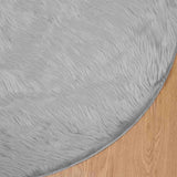 Faux Sheepskin Rug TAFALLA Grey 200 cm Polyester 42021539