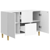 Sideboard High Gloss White 89 x 34.5 x 60 cm Engineered Wood 894659