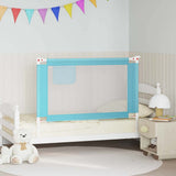 Toddler Safety Bed Rail Blue 120x25 cm Fabric 10209
