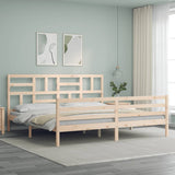 Bed Frame without Mattress Super King Size Solid Wood 3194911