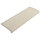 Stair Mats 15 pcs 65x21x4 cm Silver Rectangular Edge 326907