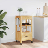 Kitchen Trolley MONZA 48x40x88.5 cm Solid Wood Pine 376082