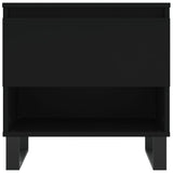 Coffee Tables 2 pcs Black 50x46x50 cm Engineered Wood 830927