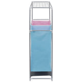 2-Section Laundry Sorter Hampers 2 pcs with a Top Shelf for Drying 3051493
