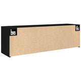 Bathroom Wall Cabinet Black 100x25x30 cm Engineered Wood 860095