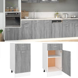 Drawer Bottom Cabinet Lyon Grey Sonoma 40x46x81.5 cm Engineered Wood 815571