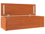 Storage Box Wax Brown 89 x 36.5 x 33 cm Solid Pine Wood 865368