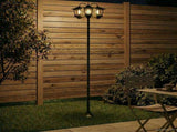 3-Head Lamp Post Black 16 x 16 x 187 cm Aluminum and ABS 42042695
