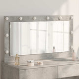 Vanity Mirror Rectangular Concrete Grey 100 x 55 x 18 cm 868304